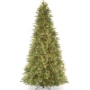 Online 12 ft. Pre-Lit Tiffany Fir Slim Tree with Clear Lights Pre-Lit|12 Feet And Taller