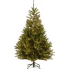 Clearance 7.5 ft. Pre-Lit Topeka Spruce Tree with Clear Lights Pre-Lit|7 To 7.5 Feet