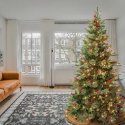 New 6 ft. Pre-Lit Virginia Pine Mixed Tree with LED Lights Full|Pre-Lit