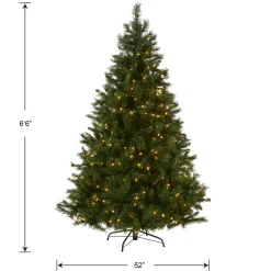 Sale 6.5 ft. Pre-Lit Winchester Pine Tree with Clear Lights Full|Pre-Lit