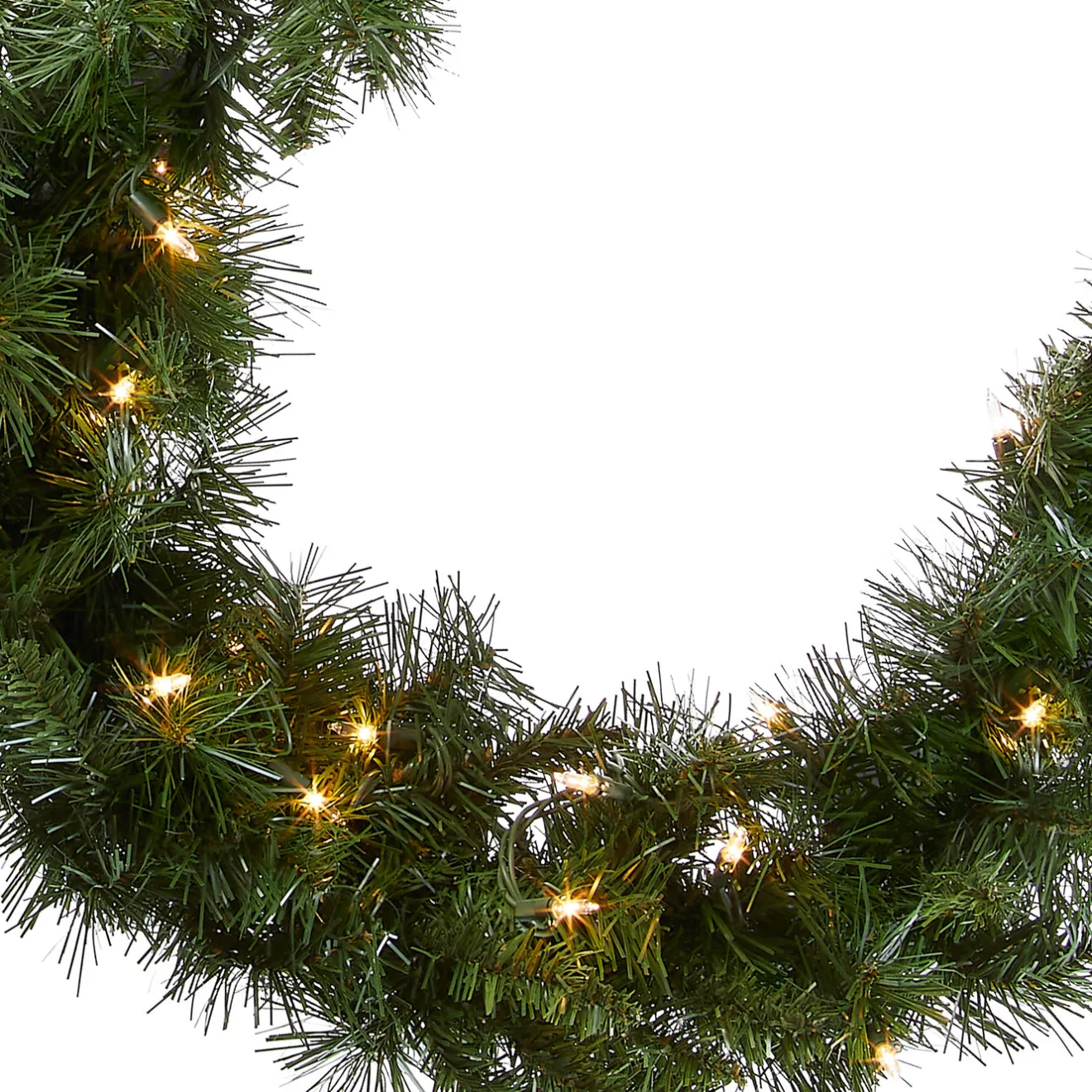 Sale 9 ft. Pre-Lit Winchester Pine Garland with Clear Lights 7-10 Feet Christmas Garlands