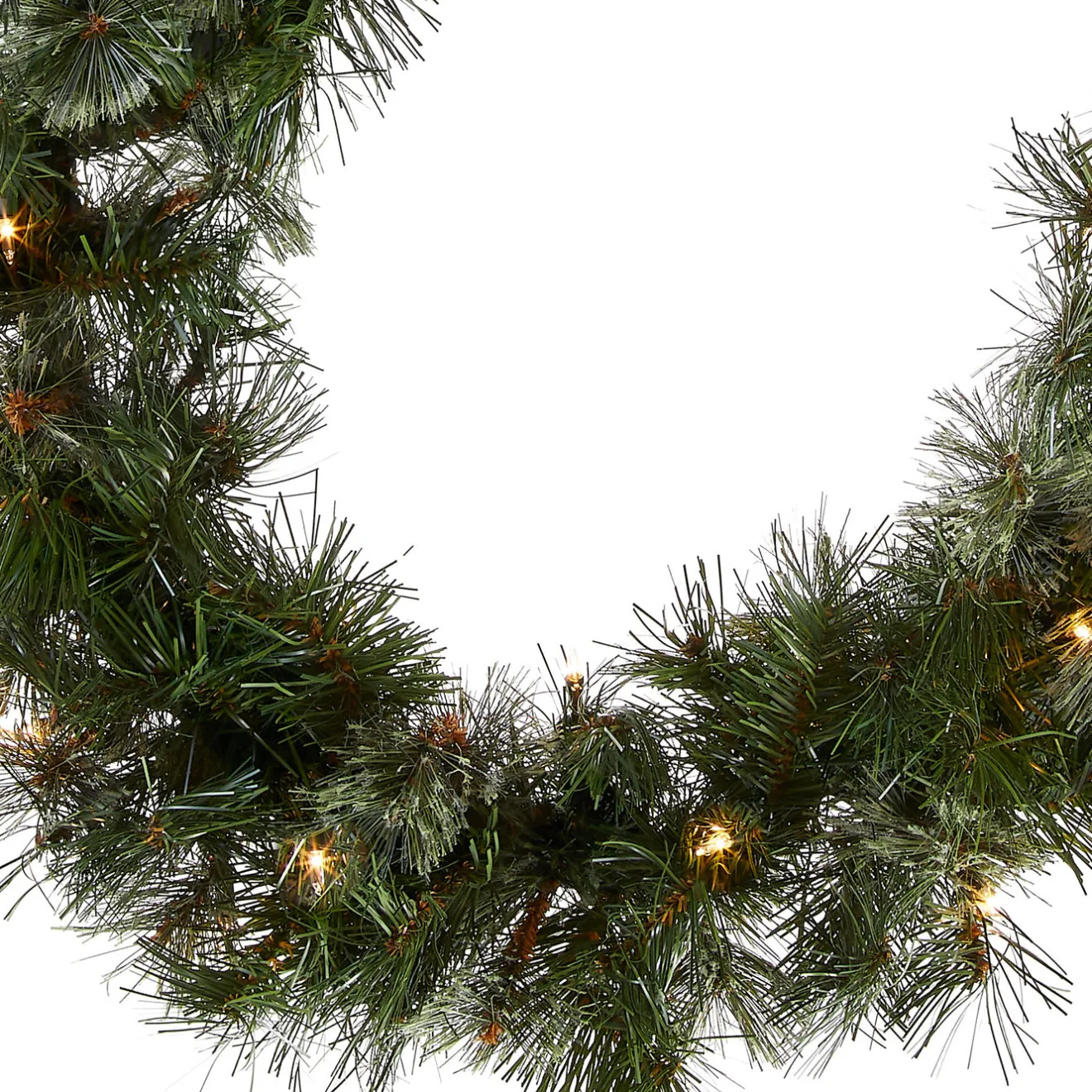 Discount 9 ft. Pre-Lit Wispy Willow Garland with Clear Lights 7-10 Feet Christmas Garlands