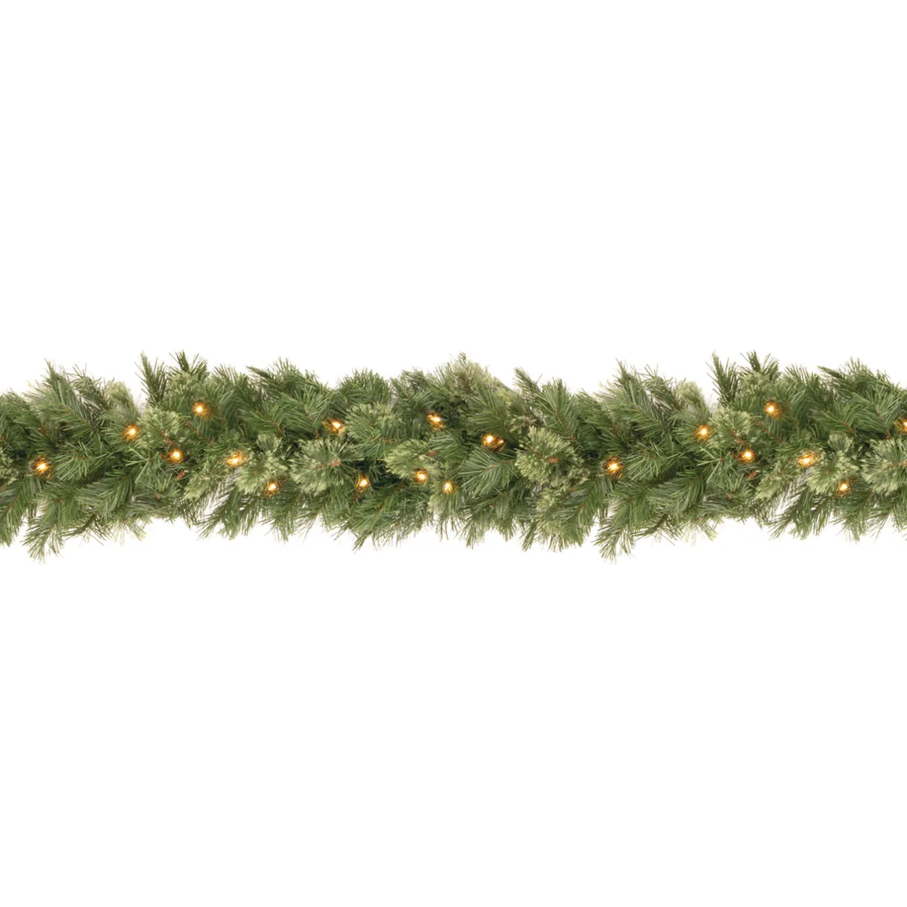 Discount 9 ft. Pre-Lit Wispy Willow Garland with Clear Lights 7-10 Feet Christmas Garlands
