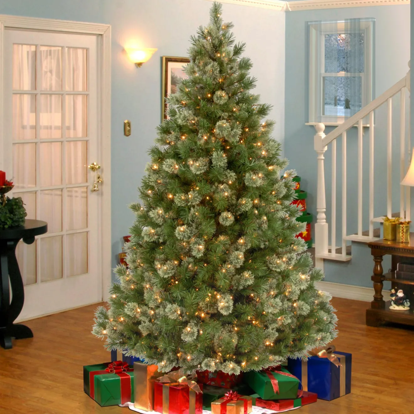 Hot 7.5 ft. Pre-Lit Wispy Willow Grande Medium Tree with Clear Lights Full|Pre-Lit