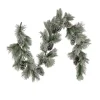 Discount 7 ft. Snowy Pine Plastic Garland Unlit Christmas Garlands|7-10 Feet Christmas Garlands