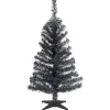 3 ft. Tinsel Collection Black Tree Full|Pre-Lit