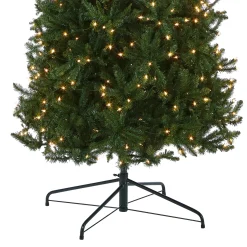 Discount 10 ft.Pre-Lit Kingswood Fir Pencil Slim Tree with Clear Lights Pencil Slim|Pre-Lit