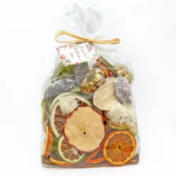 Best 6 in. 250 Gram Mixed Potpourri- Slices Red and Green Apples Decorative Accents