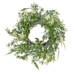 New 14 in. Spring Table Wreath with Mixed Foliage and Blossom Wreaths