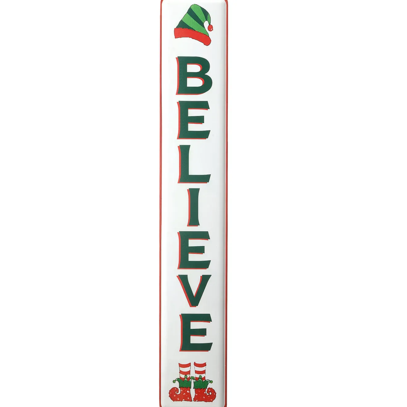 Hot 47 in. Believe Vertical Holiday Wall Sign Decorative Accents