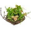 New 6 in. Blossom Bird's Nest Table Decoration Decorated with Easter Eggs Table Decorations