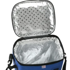 Sale 15 in. Blue Soft Cooler Tote with Black Trim Camping Accessories