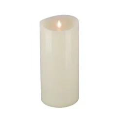 Hot 5 in. by 11 in. HGTV Home Collection Flameless Heritage Pillar Candle, Ivory Decorative Accents