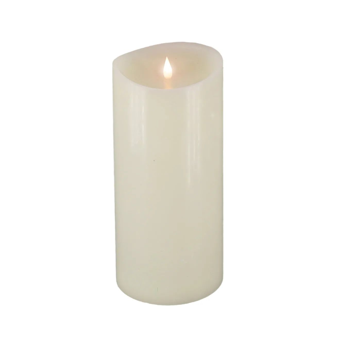Hot 5 in. by 11 in. HGTV Home Collection Flameless Heritage Pillar Candle, Ivory Decorative Accents