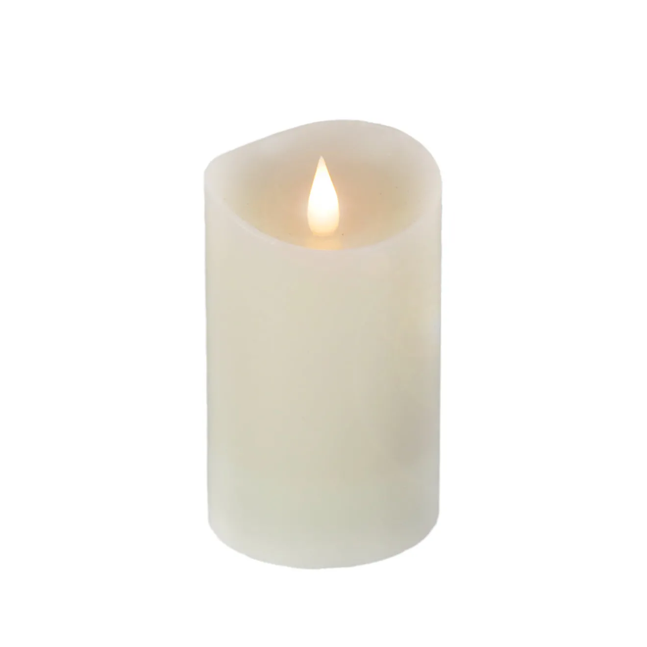 Hot 3 in. by 5 in. HGTV Home Collection Flameless Heritage Pillar Candle, Ivory Decorative Accents