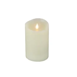 Best 4 in. by 6 in. HGTV Home Collection Flameless Heritage Pillar Candle, Ivory Decorative Accents