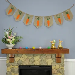 New 70 in. Carrots Hanging Easter Banner Decoration Wall Decorations