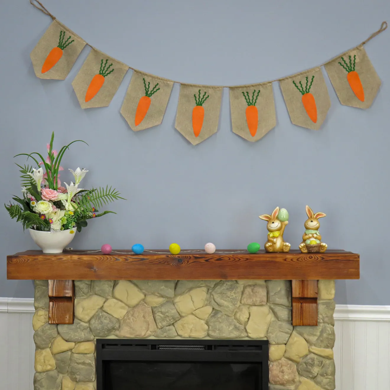 New 70 in. Carrots Hanging Easter Banner Decoration Wall Decorations
