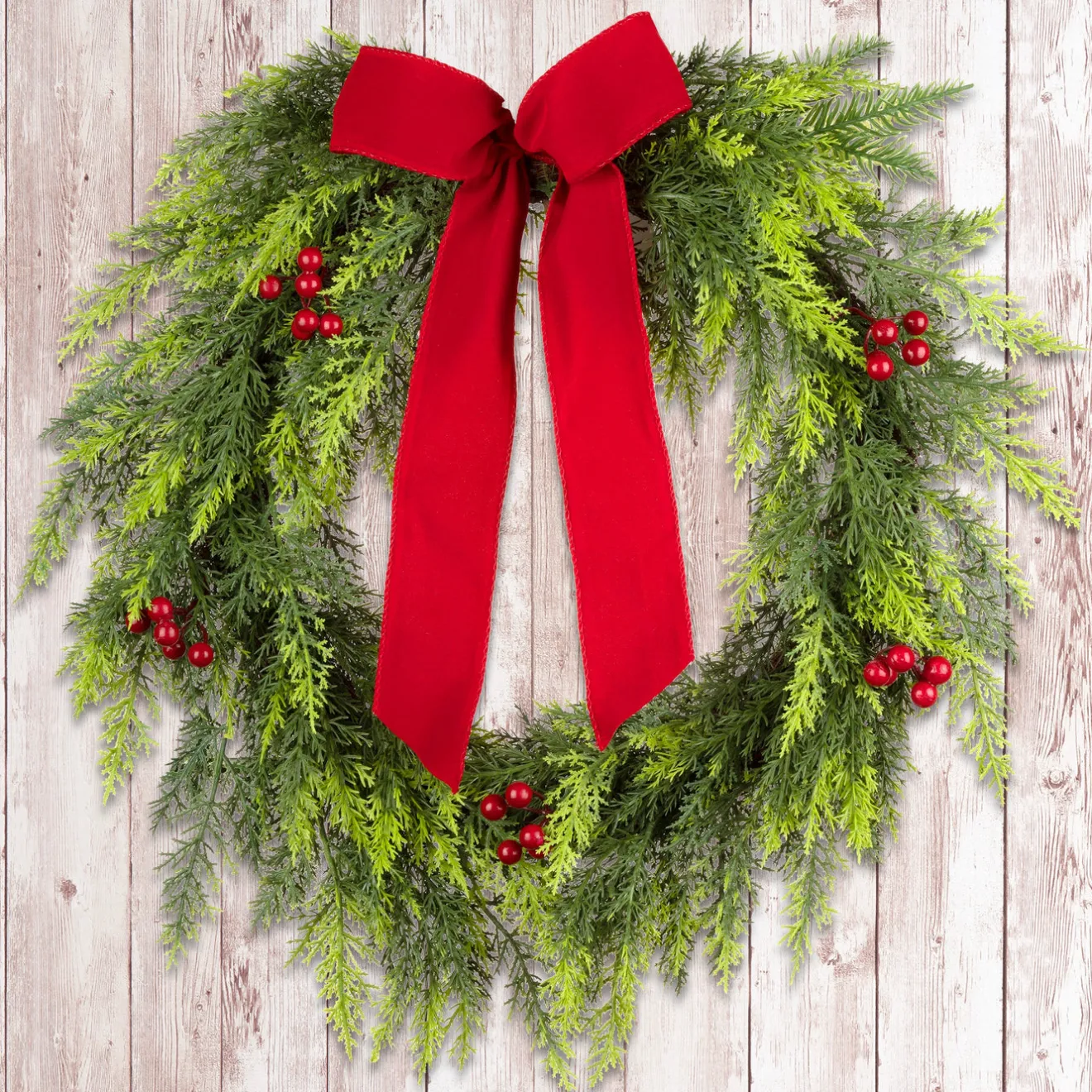 Sale 24 in. Christmas Classic Wreath 21-24 Inch Christmas Wreaths