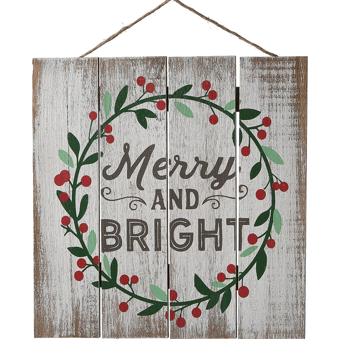 Hot 13 in. Christmas Holiday Wall Sign Decorative Accents