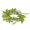 Clearance 6 in. Easter Candle Ring Decorated with Pastel Eggs and Mini Flowers Table Decorations