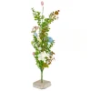 Hot 24 in. Easter Decorative Tree Decorated with Pastel Eggs and Flower Blooms, and Wooden Block Base Table Decorations
