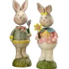 Best 8 in. Easter Mr. & Mrs. Rabbit Couple Table Decoration Table Decorations