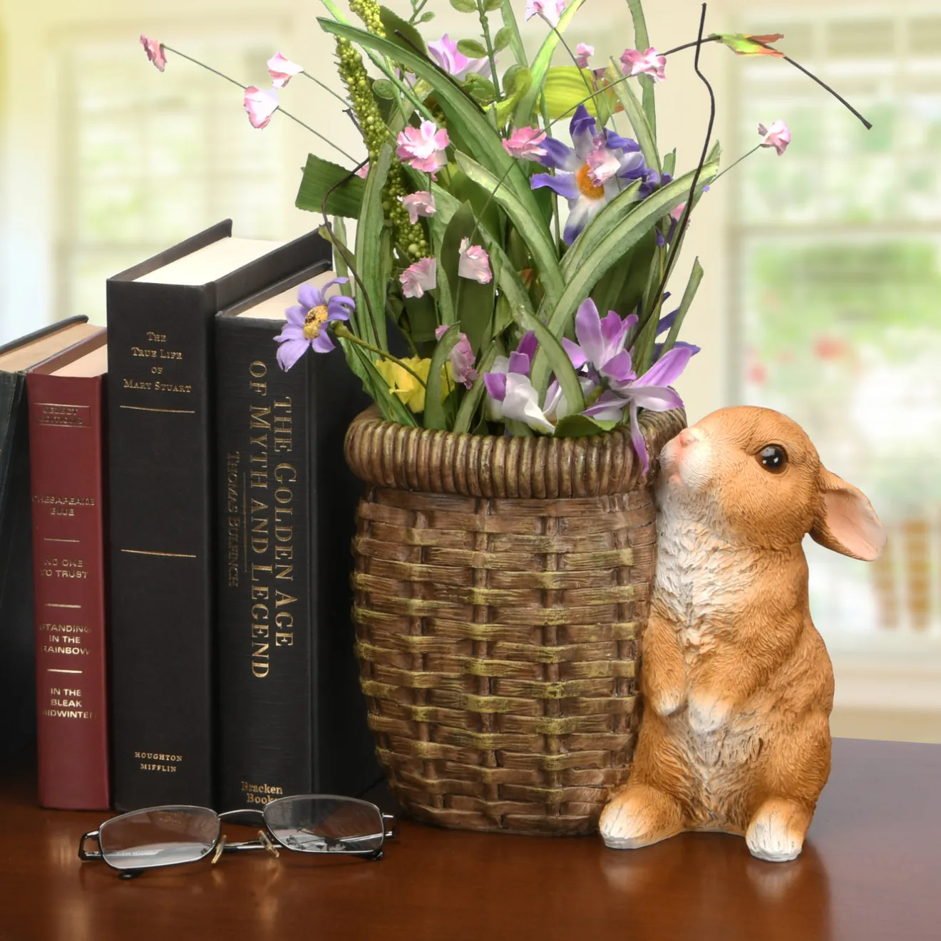 Outlet 7 in. Easter Rabbit Flower Pot Decoration Table Decorations