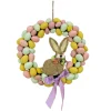 Sale 16 in. Easter Wreath Decorated with Pastel Eggs and Bunny Wreaths