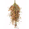 Online 30 in. Fall Teardrop Decoration with Seed Stalks, Straw Fronds, Assorted Leaves Fall Decorations
