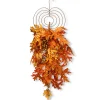 Hot 36 in. Fall Teardrop Wall Decoration with Berry Clusters, Maple Leaves Fall Decorations