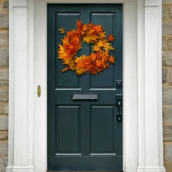 New 24 in. Fall Wreath with Maple Leaves Wreaths