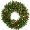 Hot 24 in. Frosted Berry Wreath 21-24 Inch Christmas Wreaths|Unlit Christmas Wreaths