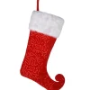 Outlet 21 in. General Store Collection Jester Style Red Stocking Stockings
