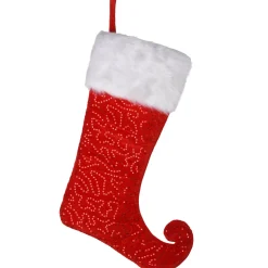 Outlet 21 in. General Store Collection Jester Style Red Stocking Stockings