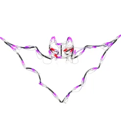 Discount 23 in. Halloween Bat Lighted Sign Decoration with LED Lights Sign Decorations
