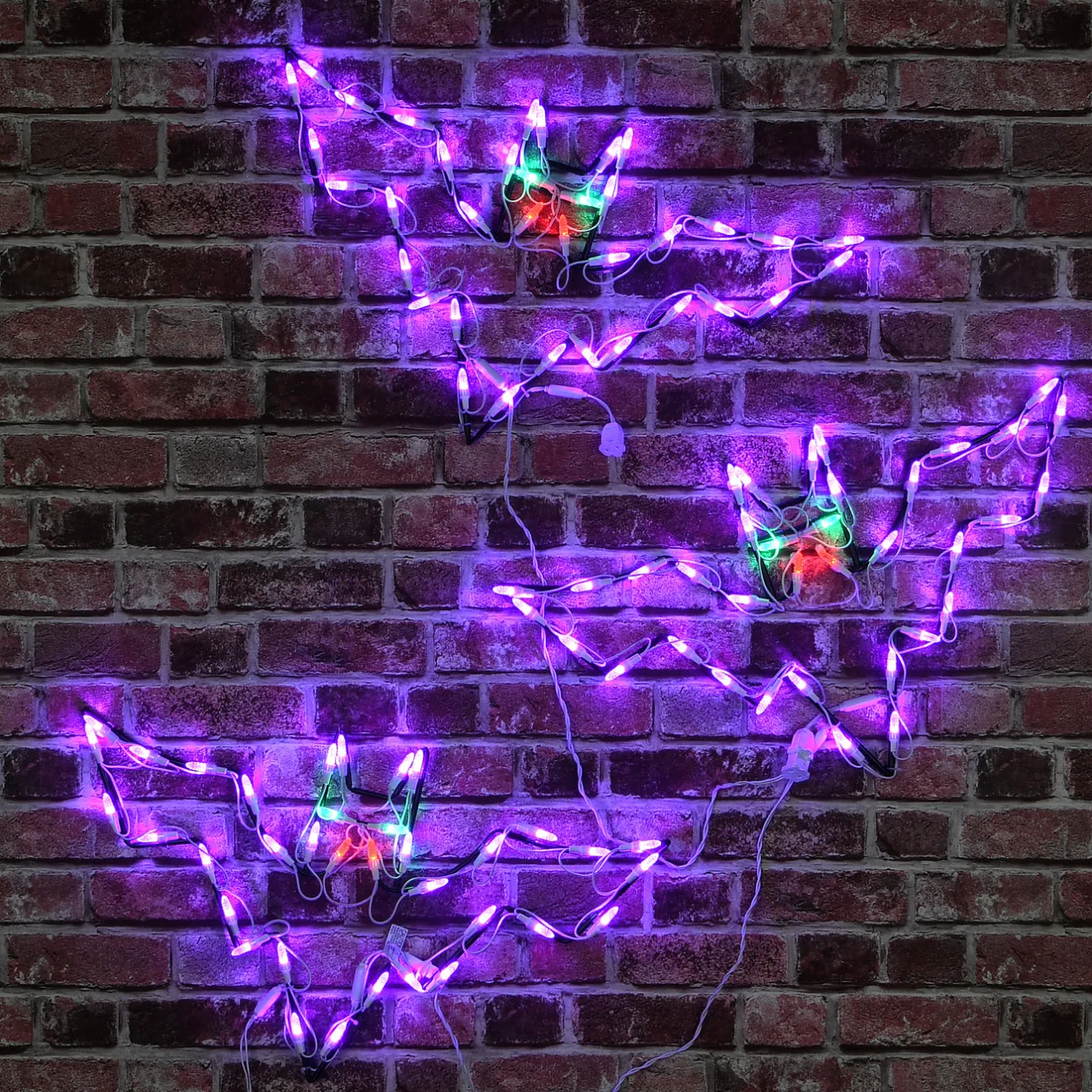 Clearance 25 in. Halloween Bat Trio Lighted Sign Decoration with LED Lights Sign Decorations