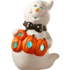 Sale 6 in. Halloween BOO Smiling Ghost Decoration with LED Lights Indoor Decorations