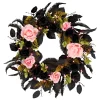 Sale 24 in. Halloween Cute and Creep Wreath and LED Lights Wreaths