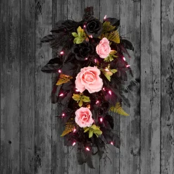 Sale 26 in. Halloween Cute and Creep Swag with LED Lights Indoor Decorations