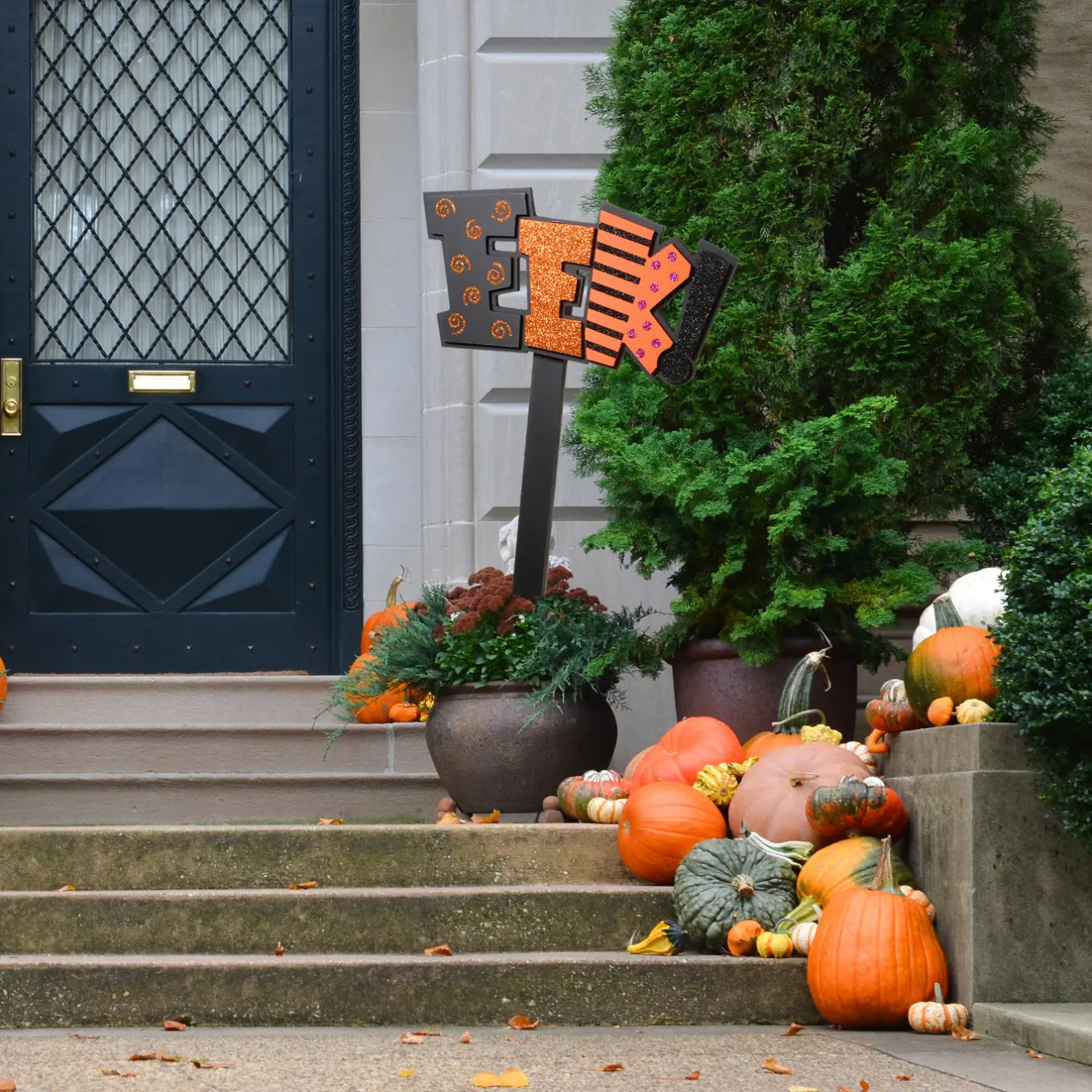 Clearance 18 in. Halloween EEK Garden Stake Outdoor Decoration Outdoor Decorations