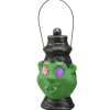 Outlet 12 in. Halloween Green Frankenstein Lantern with LED Lights Indoor Decorations