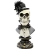 10 in. Halloween Male Skeleton Bust Decoration Indoor Decorations