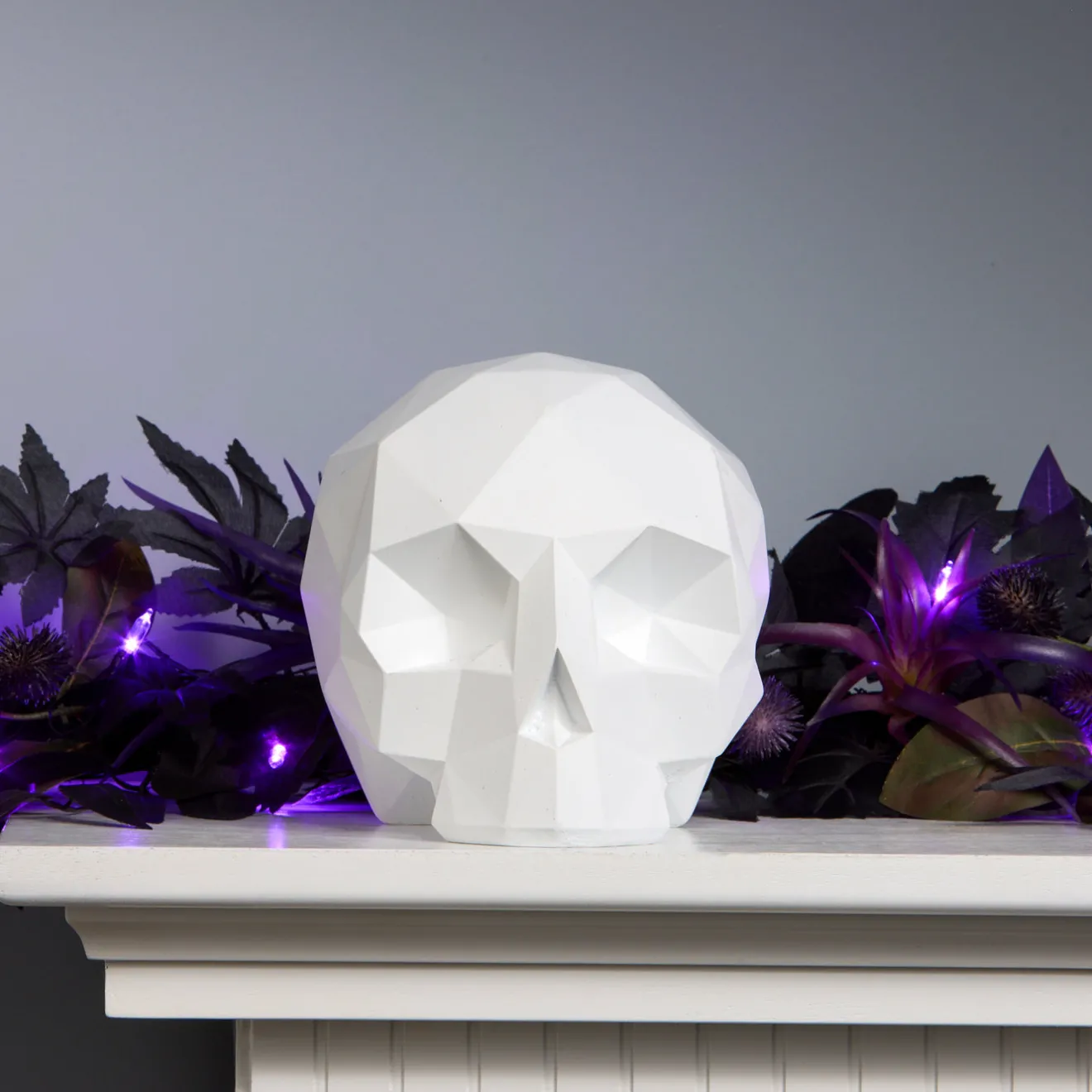 Hot 6 in. Halloween Origami Skull Tabletop Decoration Indoor Decorations