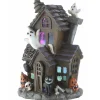 Online 6 in. Halloween Pre-Lit Black Haunted House Decoration with LED Lights Indoor Decorations