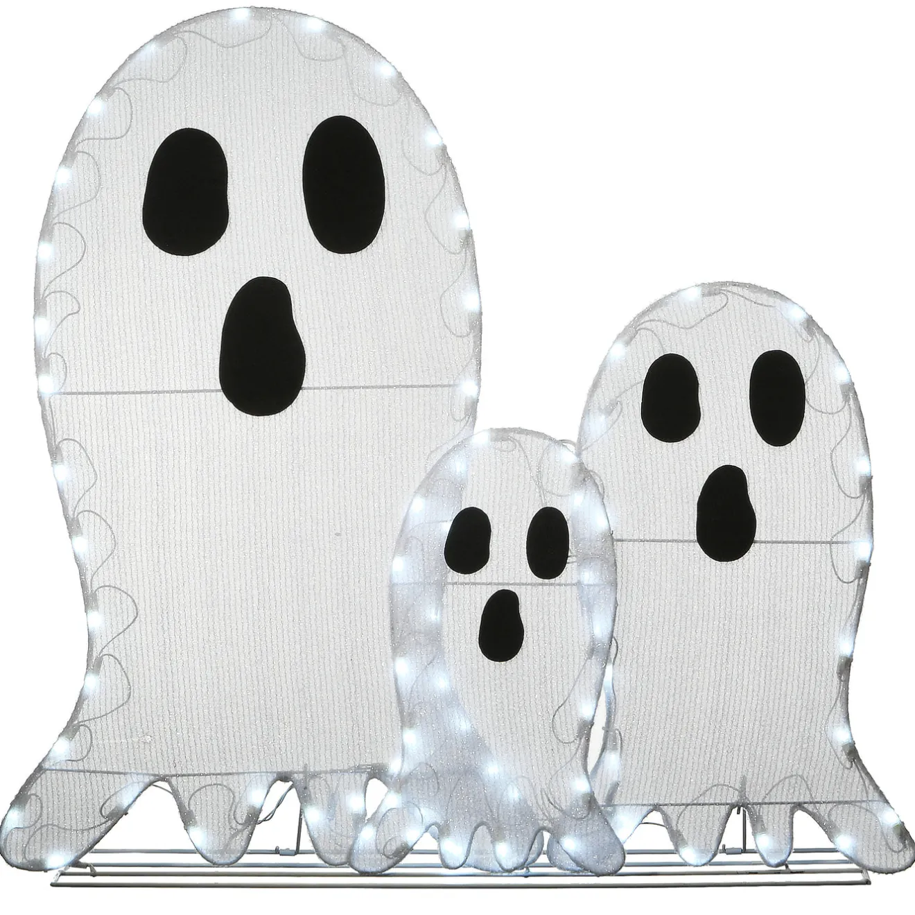 Sale 36 in. Halloween Pre-Lit Ghost Trio Outdoor Decoration with LED Lights Outdoor Decorations