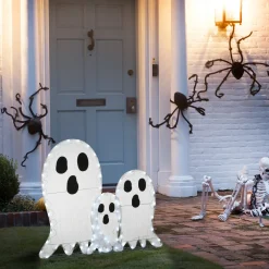 Sale 36 in. Halloween Pre-Lit Ghost Trio Outdoor Decoration with LED Lights Outdoor Decorations