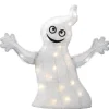 New 18 in. Halloween Pre-Lit White Ghost Outdoor Decoration with LED Lights Outdoor Decorations