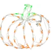 14 in. Halloween Pumpkin Lighted Sign Decoration with LED Lights Sign Decorations