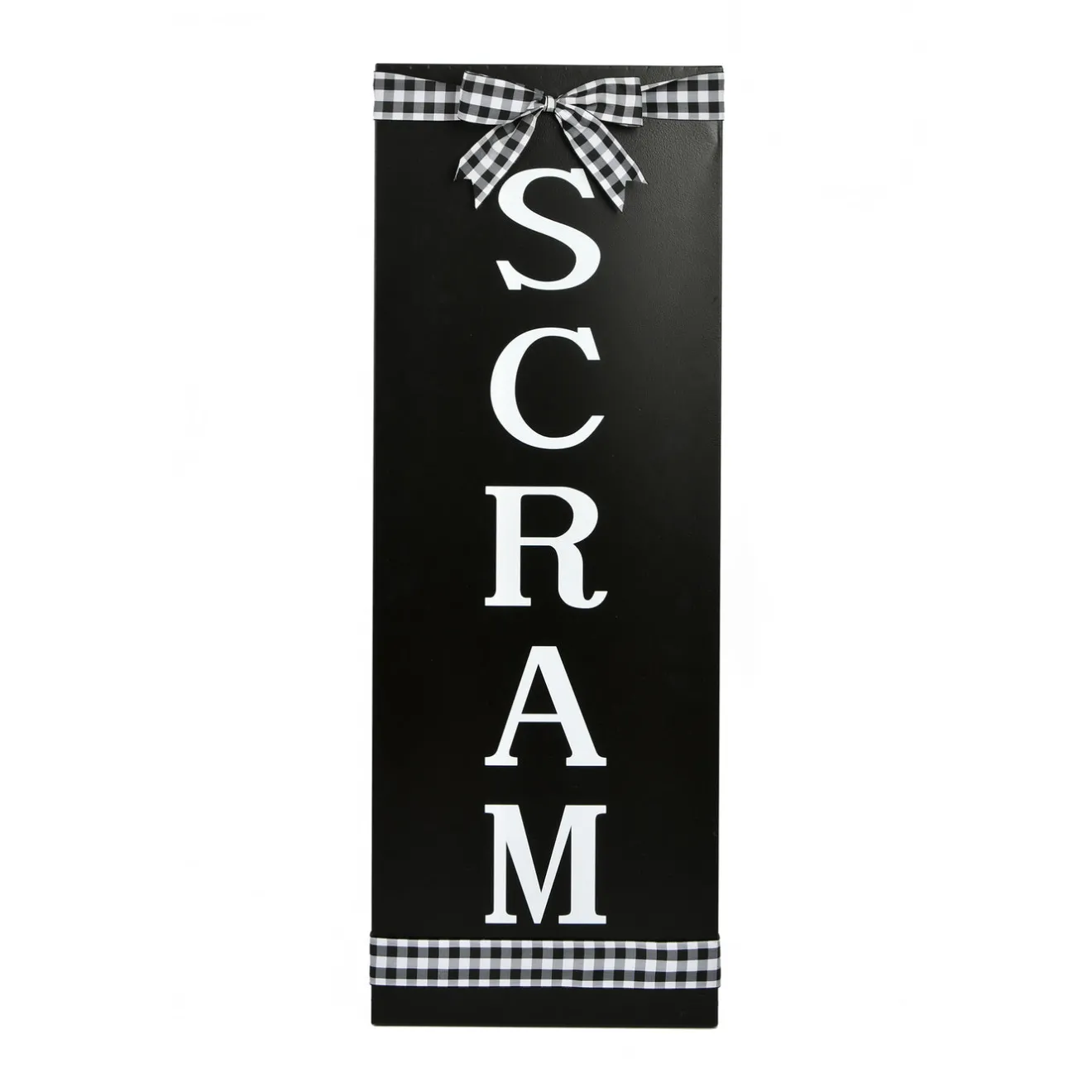 Sale 30 in. Halloween Scram Hanging Porch Sign Decoration Sign Decorations